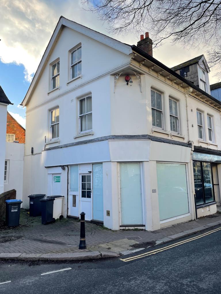 Lot: 21 - PERIOD MIXED USE PROPERTY WITH RESIDENTIAL CONSENT FOR A FOUR-BEDROOM TOWN HOUSE - View of front elevation fron High Street